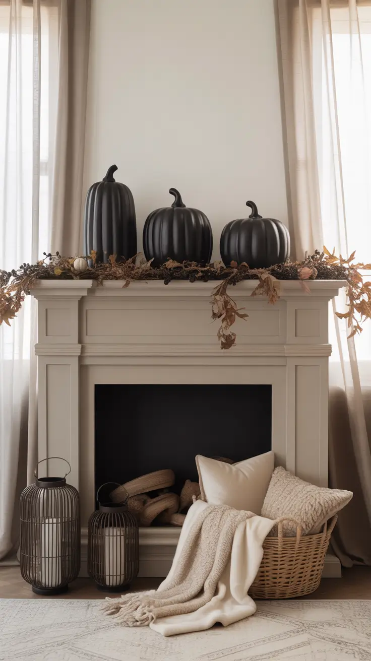Halloween Mantle Ideas 2025: Stylish, Cute, Elegant & Gothic Inspiration