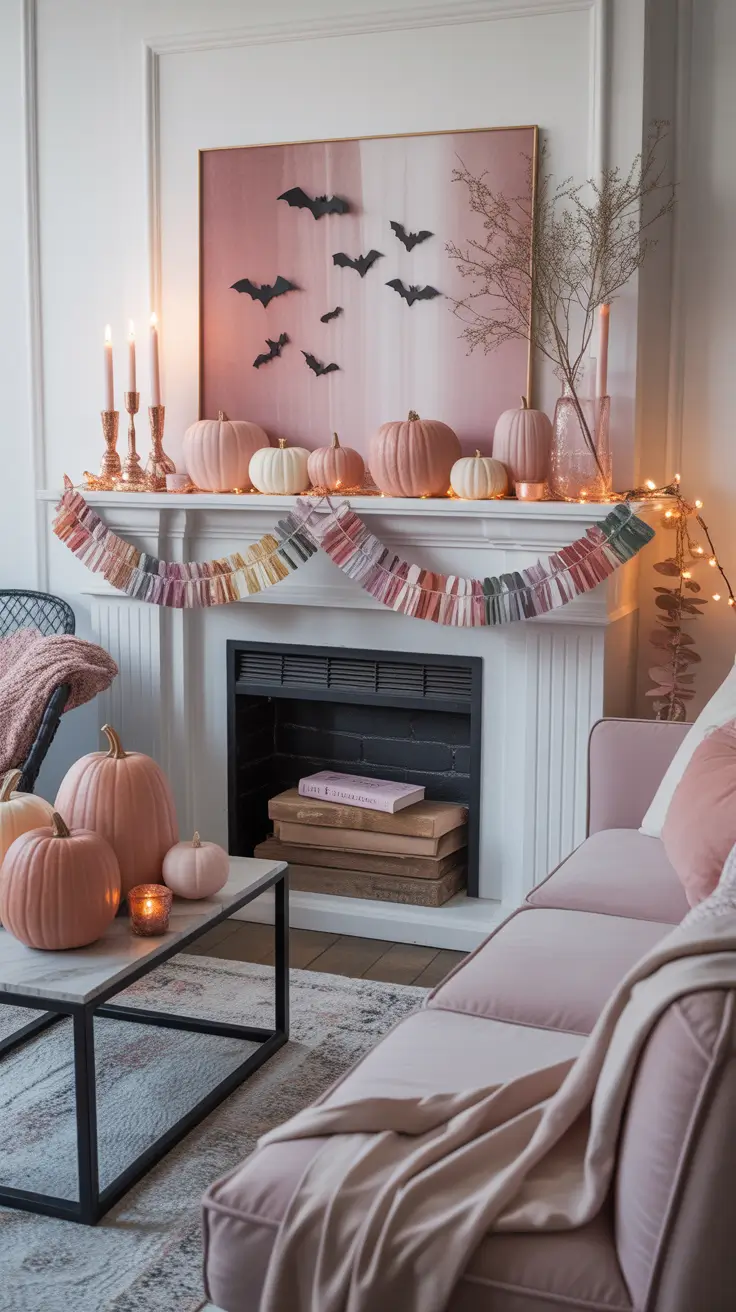 Halloween Mantle Ideas 2025: Stylish, Cute, Elegant & Gothic Inspiration