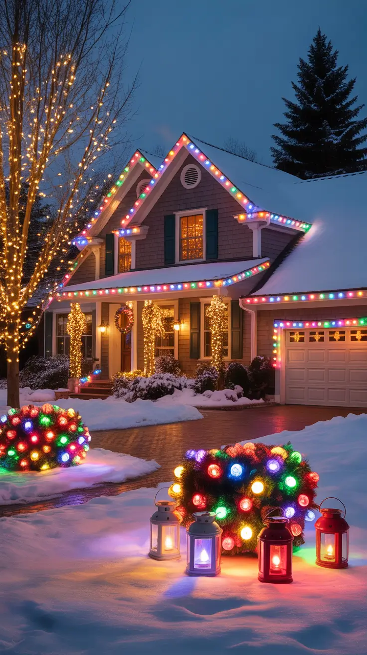 27 Christmas Lights on House Exterior Ideas 2025: Stylish Holiday Decorating Inspiration