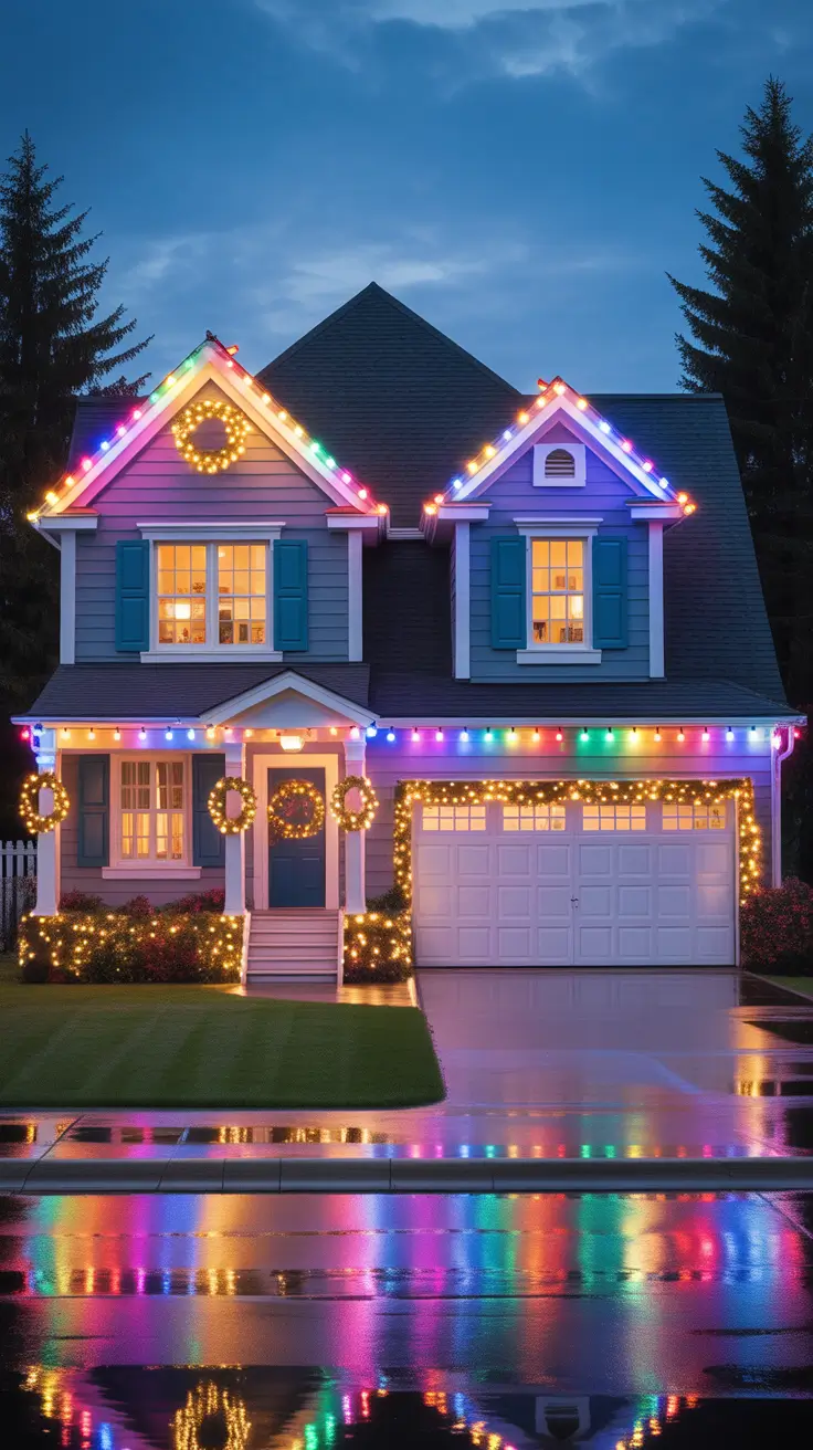 27 Christmas Lights on House Exterior Ideas 2025: Stylish Holiday Decorating Inspiration