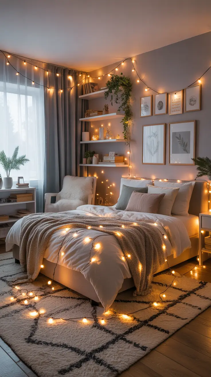 29 Christmas Lights in the Bedroom 2025: Creative and Aesthetic Ideas