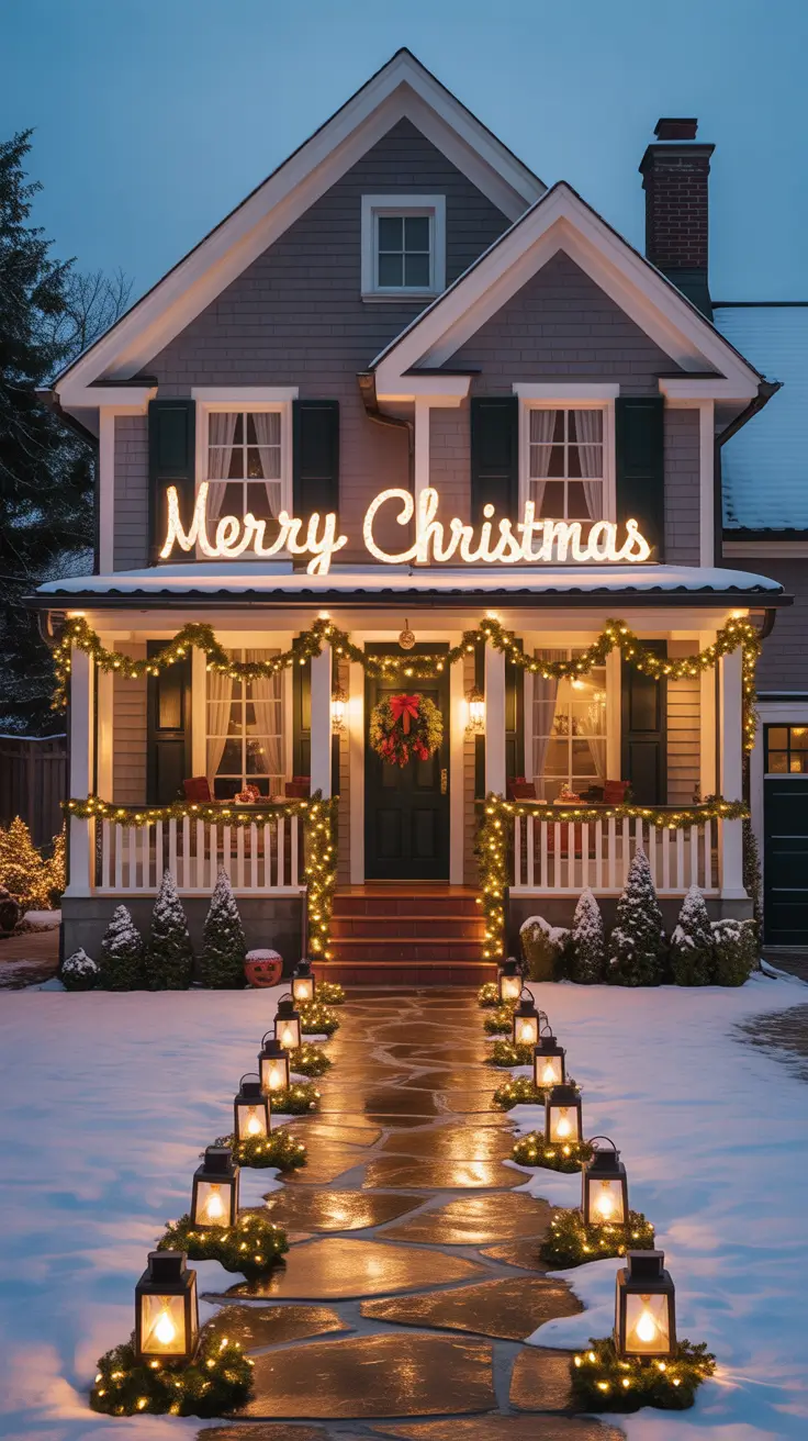 27 Christmas Lights on House Exterior Ideas 2025: Stylish Holiday Decorating Inspiration