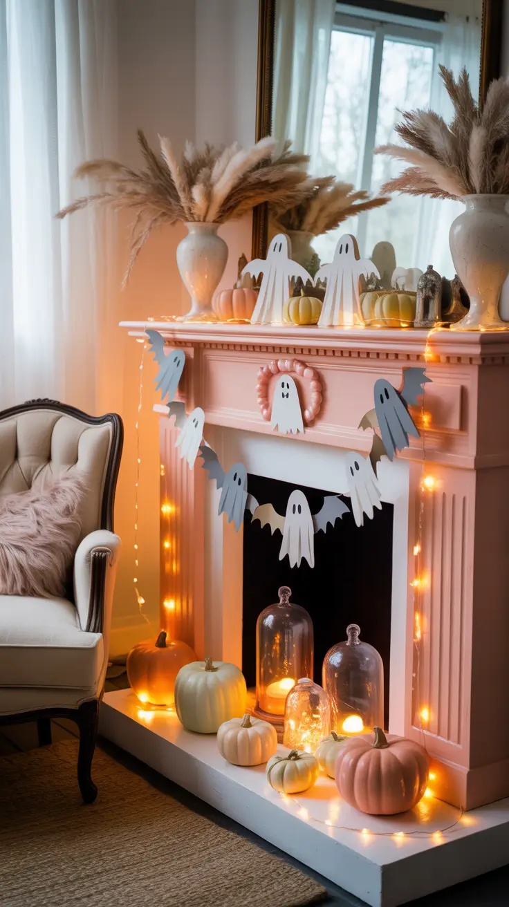 Halloween Mantle Ideas 2025: Stylish, Cute, Elegant & Gothic Inspiration