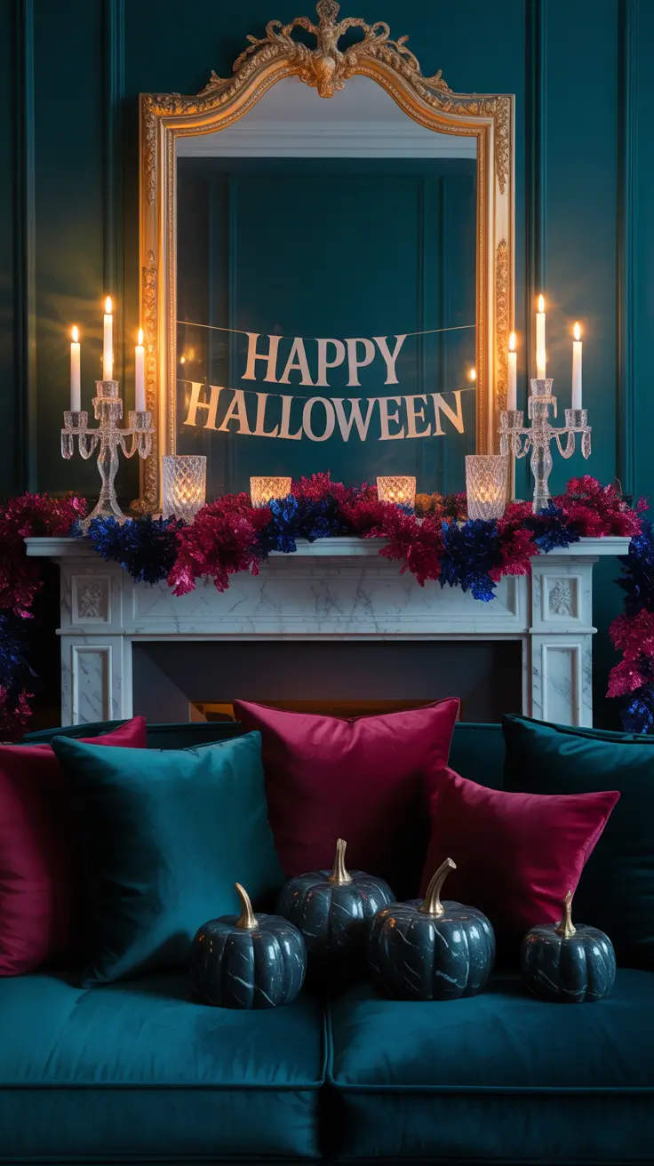 Halloween Mantle Ideas 2025: Stylish, Cute, Elegant & Gothic Inspiration