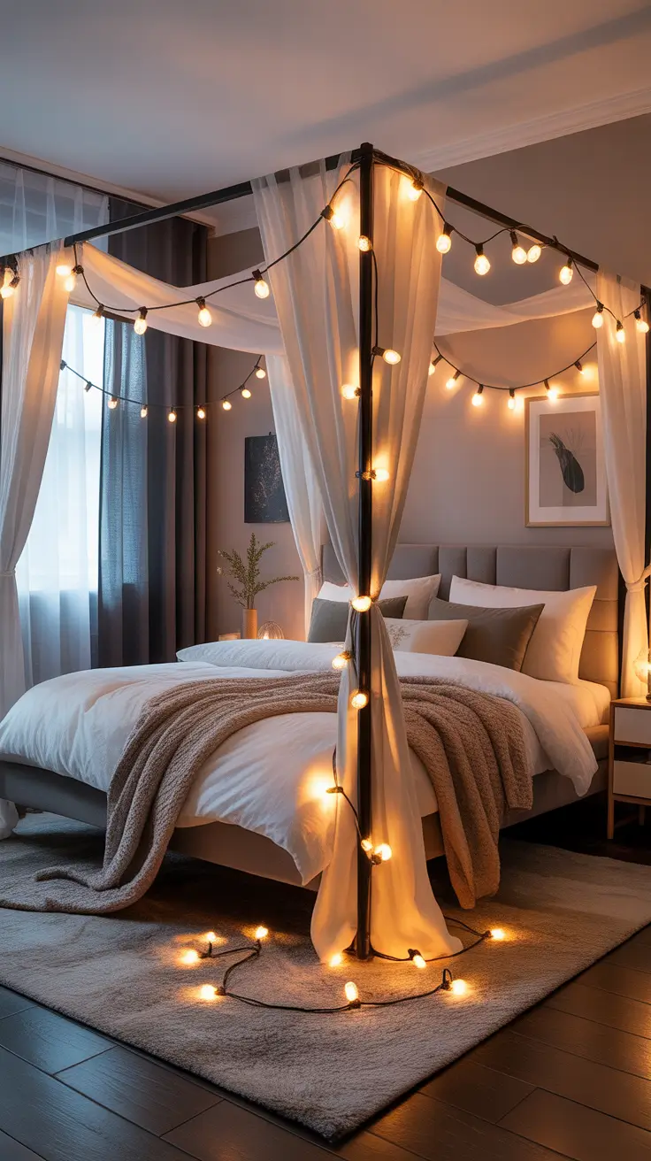 29 Christmas Lights in the Bedroom 2025: Creative and Aesthetic Ideas