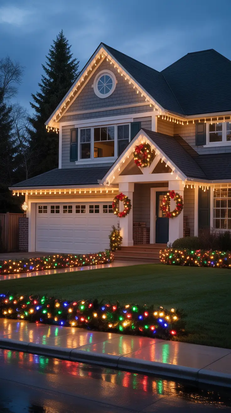 27 Christmas Lights on House Exterior Ideas 2025: Stylish Holiday Decorating Inspiration