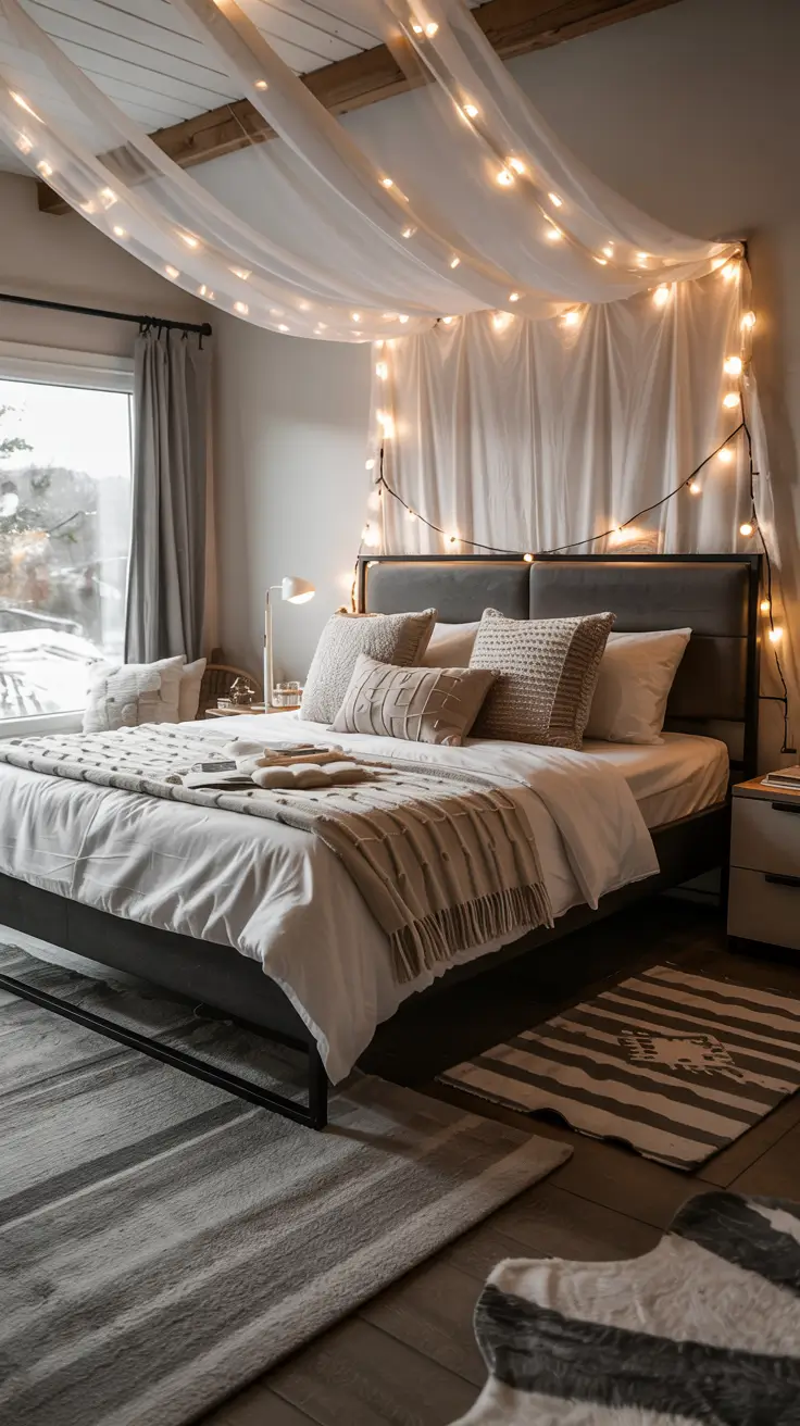 25 Christmas Lights in the Bedroom 2025: Creative and Aesthetic Ideas for Holiday Magic