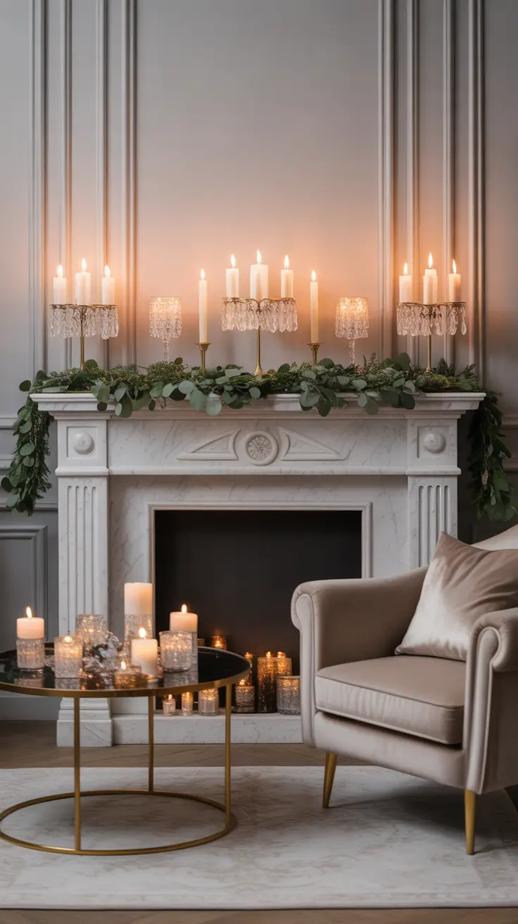 29 Christmas Fireplace Decor Ideas 2025: Elegant Mantel Decorating & Cozy Living Room Inspirations