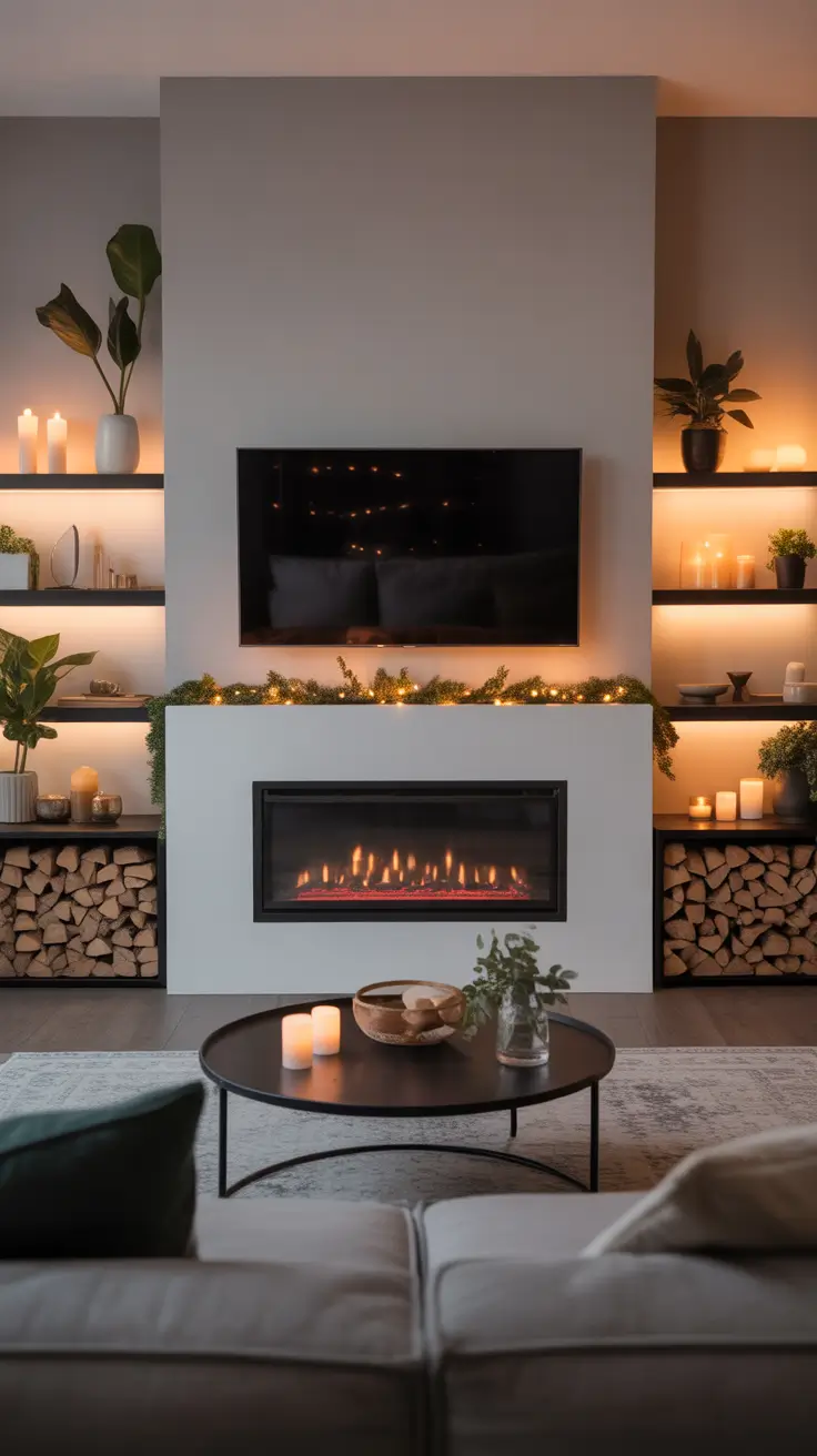 29 Christmas Fireplace Decor Ideas 2025: Elegant Mantel Decorating & Cozy Living Room Inspirations