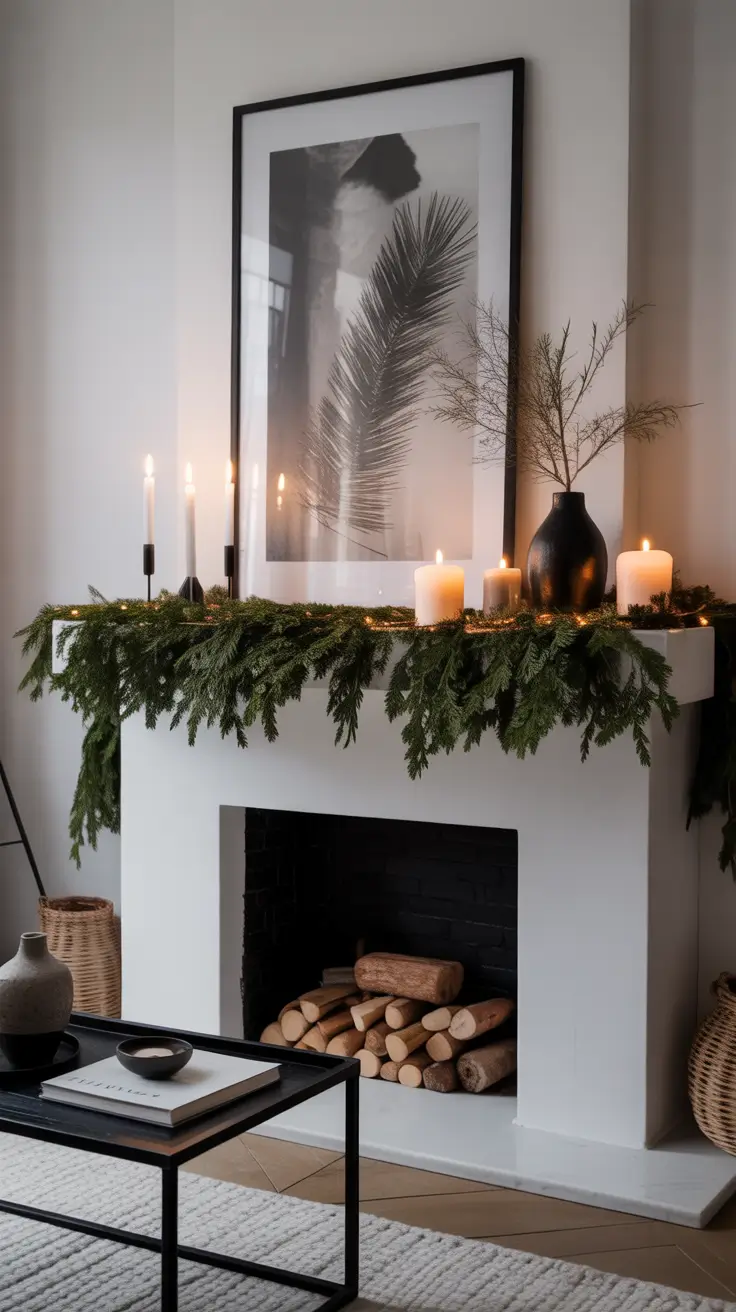 29 Christmas Fireplace Decor Ideas 2025: Elegant Mantel Decorating & Cozy Living Room Inspirations