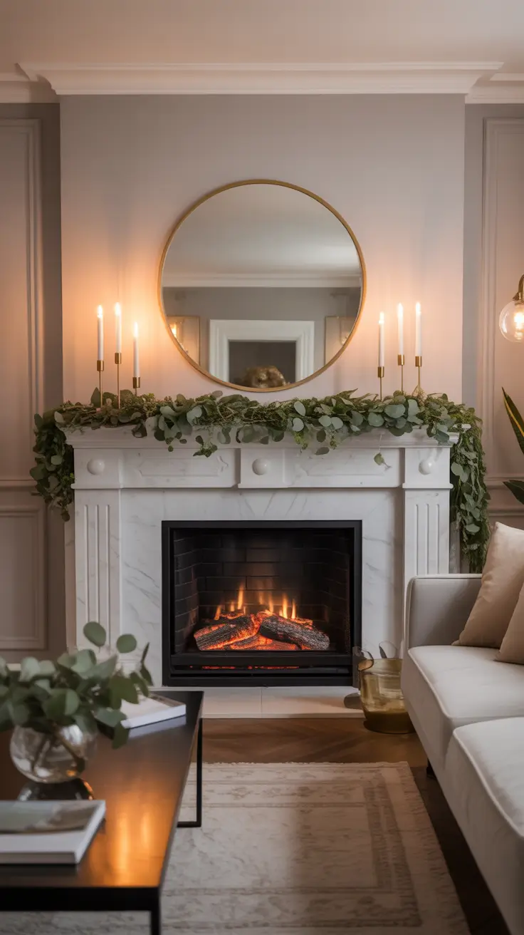 29 Christmas Fireplace Decor Ideas 2025: Elegant Mantel Decorating & Cozy Living Room Inspirations