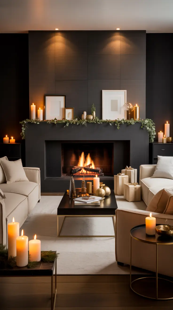29 Christmas Fireplace Decor Ideas 2025: Elegant Mantel Decorating & Cozy Living Room Inspirations