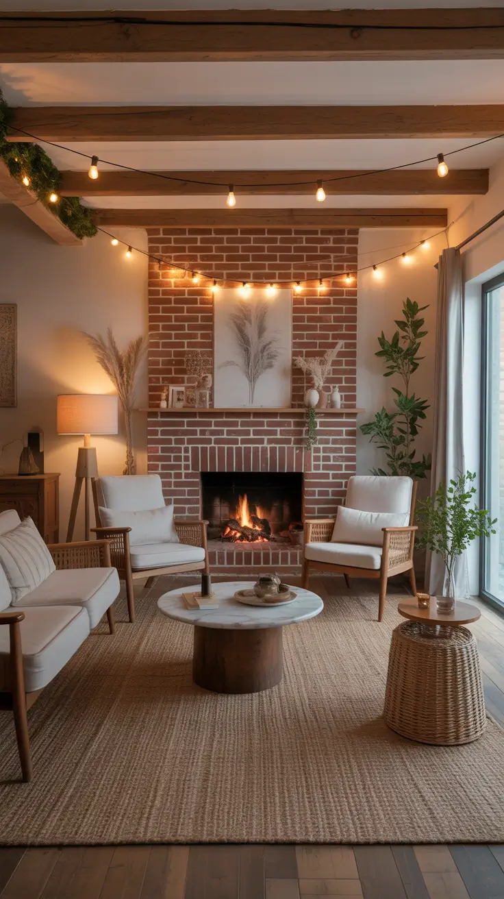29 Christmas Fireplace Decor Ideas 2025: Elegant Mantel Decorating & Cozy Living Room Inspirations