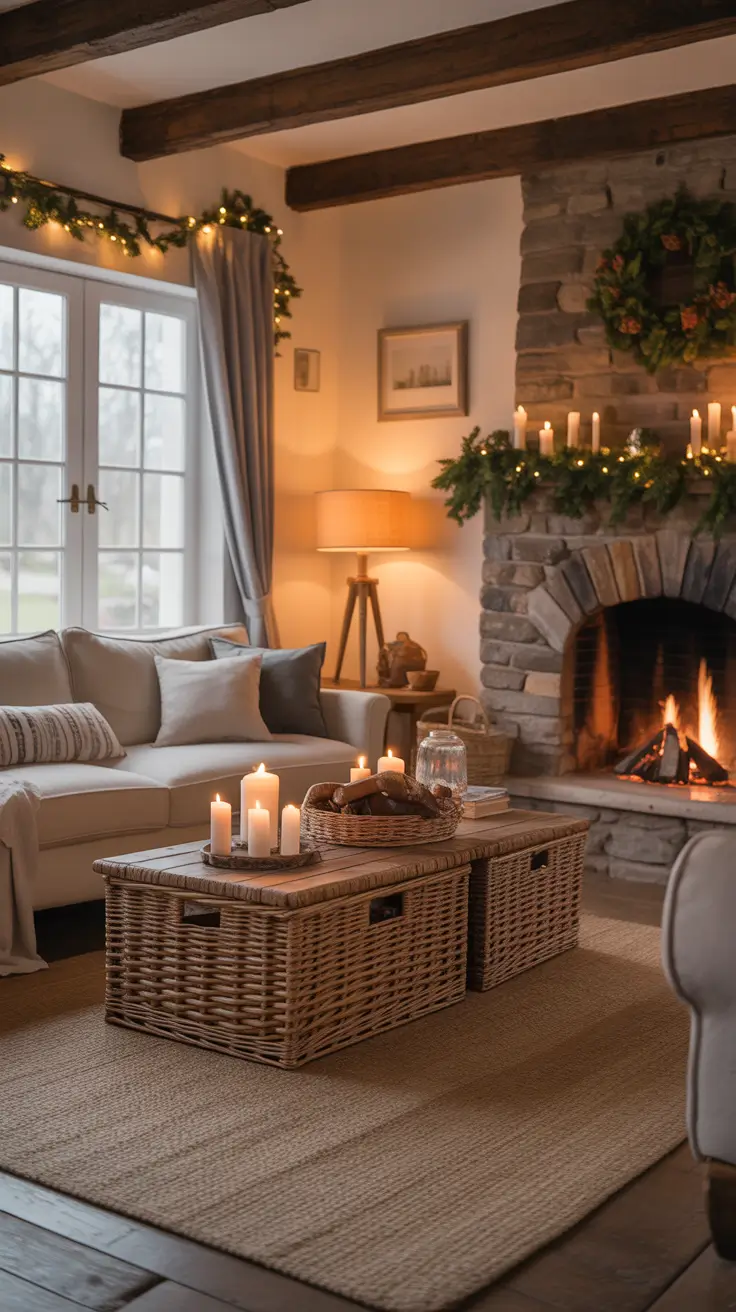 29 Christmas Fireplace Decor Ideas 2025: Elegant Mantel Decorating & Cozy Living Room Inspirations