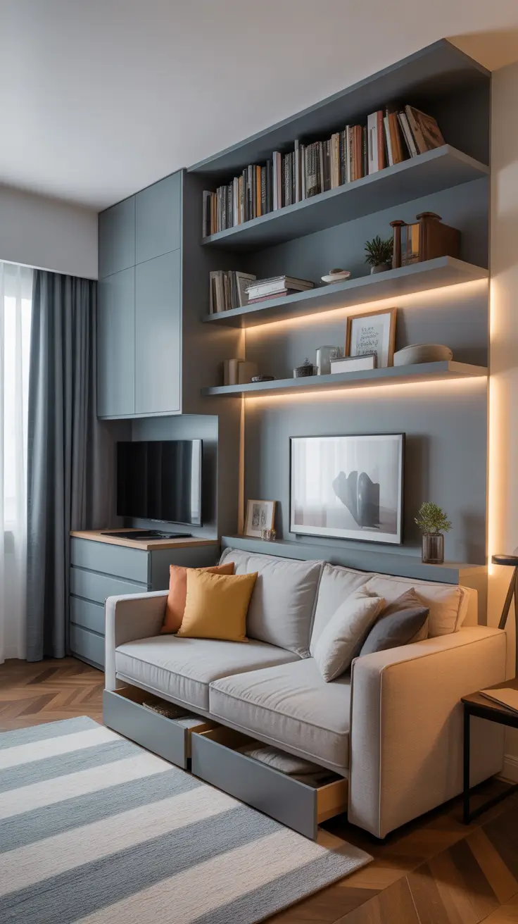 34 Compact Living Room Ideas 2026: Modern Small-Space Designs for Tiny Apartments and Studios