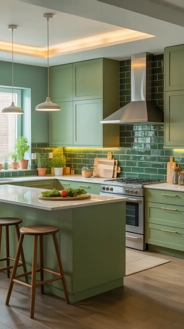 26 Green Kitchen Ideas 2026: Sage, Olive, Dark and Modern Design Inspiration