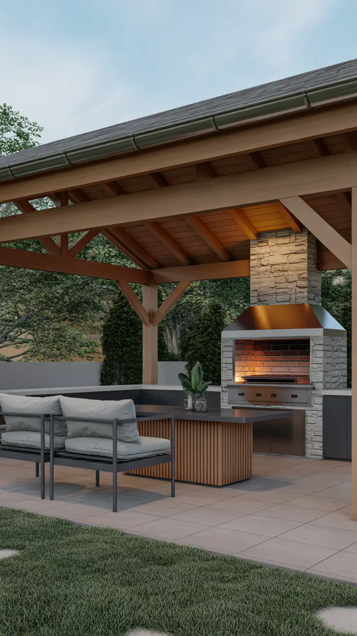 27 Outdoor BBQ Area With Roof 2026: Modern Covered Grill, Seating, and Entertaining Ideas