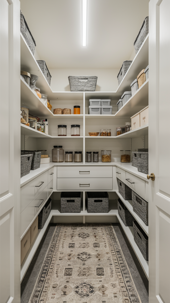 44 Walk-In Pantry Ideas for Optimal Organization: Design Layouts ...