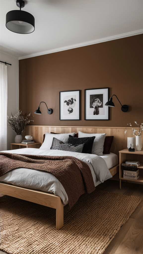 44 Cozy and Modern Brown Bedroom Ideas: Aesthetic Designs with Dark ...