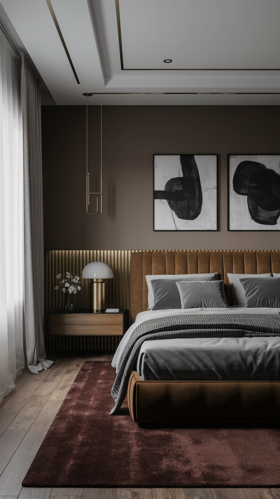 44 Cozy and Modern Brown Bedroom Ideas: Aesthetic Designs with Dark ...