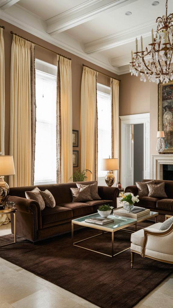 23 Brown Living Room Ideas: Color Schemes, Decor, and Cozy Aesthetic ...