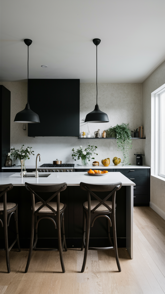 22 Black Kitchen Ideas: Modern, Small Spaces, Rustic Wood & Luxury ...