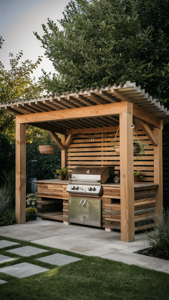 21 BBQ Shelter Ideas for Outdoor Kitchens, DIY, and Backyard Grill Areas