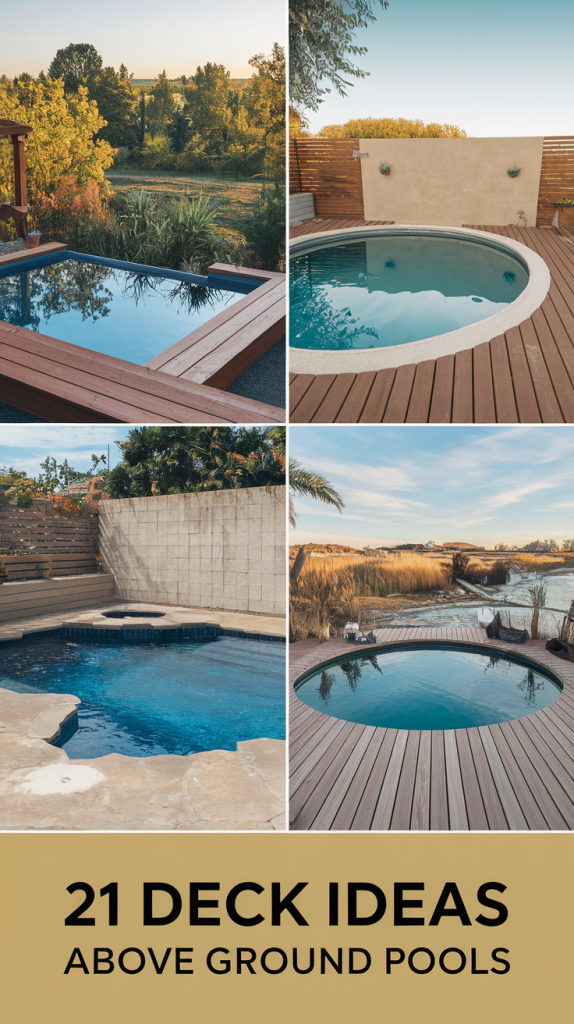 Image result for 21 Deck Ideas for Above Ground Pools: Stylish & Budget-Friendly Designs